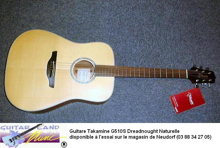 Guitare Takamine G510S Dreadnought Naturelle